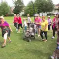 The walkers set off, A Race For Life, The Park, Diss, Norfolk - 16th August 2015