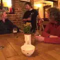 Rob, Billy and Max chat over a beer, Apple Picking and The BBs at Framingham Earl, Norfolk - 25th October 2015