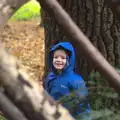 Harry amongst the trees and branches, Hot-tub Penthouse, Thornham Walks, and Building, London and Suffolk - 12th November 2015