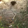 A shopping trolley is abandoned in a Roman tower, The Eye Christmas Lights, and a Trip to Norwich, Norfolk - 4th December 2015