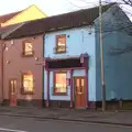 A curious blue house on Barrack Street in Norwich, The Eye Christmas Lights, and a Trip to Norwich, Norfolk - 4th December 2015