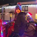 Fred and Harry on the fire engine, The Eye Christmas Lights, and a Trip to Norwich, Norfolk - 4th December 2015