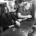 Suey sets up for a game of dice, The BSCC Christmas Dinner, and a Christmas Tree, Brome, Suffolk - 5th December 2015