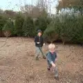 Fred and Harry run around at Diss Garden Centre, The BSCC Christmas Dinner, and a Christmas Tree, Brome, Suffolk - 5th December 2015