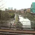 The drained Regent's Canal in Mile End, A London Lunch, Borough, Southwark - 15th December 2015