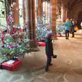 A Christmas Tree display in Chester Cathedral, A Party and a Road Trip to Chester, Suffolk and Cheshire - 20th December 2015