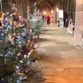 More Christmas trees in the cloisters, A Party and a Road Trip to Chester, Suffolk and Cheshire - 20th December 2015