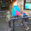 Fred climbs through the barriers, Conwy, Holyhead and the Ferry to Ireland - 21st December 2015