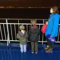 Harry, Fred and Isobel watch Dublin's lights, Conwy, Holyhead and the Ferry to Ireland - 21st December 2015