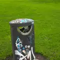 A graffiti bin, Conwy, Holyhead and the Ferry to Ireland - 21st December 2015