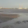 Poolbeg Generating station, aka The Winkies, Christmas Eve in Dublin and Blackrock, Ireland - 24th December 2015