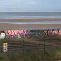 Graffiti on the sea wall, Christmas Eve in Dublin and Blackrock, Ireland - 24th December 2015