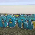 Bert Graffiti on the sea wall, Christmas Eve in Dublin and Blackrock, Ireland - 24th December 2015