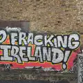 Anti-Fracking political statement, Christmas Eve in Dublin and Blackrock, Ireland - 24th December 2015