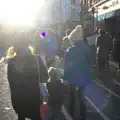 Harry and Isobel head in to the light, Christmas Eve in Dublin and Blackrock, Ireland - 24th December 2015