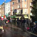 The end of Grafton Street, Christmas Eve in Dublin and Blackrock, Ireland - 24th December 2015