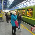 The DART train comes in, Christmas Eve in Dublin and Blackrock, Ireland - 24th December 2015