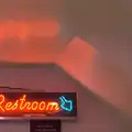 A neon restroom sign, Christmas Eve in Dublin and Blackrock, Ireland - 24th December 2015