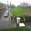 A rainy view out of the window, Christmas in Blackrock and St. Stephen's in Ballybrack, Dublin, Ireland - 25th December 2015