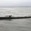 The sea beyond the breakwater is very rough, Blackrock North and the Ferry Home, County Louth and the Irish Sea - 27th December 2015