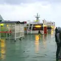 Fred roams around on the damp decks of the ferry, Blackrock North and the Ferry Home, County Louth and the Irish Sea - 27th December 2015