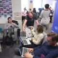 Hanging around on the sofas, A SwiftKey Innovation Week, Southwark, London - 22nd April 2016