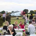 Guests assemble for picnics near the Harvard, "Our Little Friends" Warbirds Hangar Dance, Hardwick, Norfolk - 9th July 2016