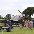 A group wanders off to see Janie, "Our Little Friends" Warbirds Hangar Dance, Hardwick, Norfolk - 9th July 2016