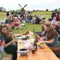 Suzanne, Clive and Debbie, "Our Little Friends" Warbirds Hangar Dance, Hardwick, Norfolk - 9th July 2016