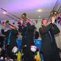 Trombone styling from the Jonathan Wyatt big Band, "Our Little Friends" Warbirds Hangar Dance, Hardwick, Norfolk - 9th July 2016