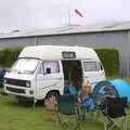 Camping by the van, on the runway, "Our Little Friends" Warbirds Hangar Dance, Hardwick, Norfolk - 9th July 2016