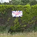 Way-in hedge sign, "Our Little Friends" Warbirds Hangar Dance, Hardwick, Norfolk - 9th July 2016