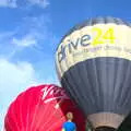 Fred watches the balloons go up, Fred's Camping, Curry and the Closing of B&Q, Thetford, Diss  and Ipswich - 16th July 2016