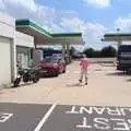 Henry roams around the forecourt, The BBs' Last Tango in Tewkesbury, Middle Stanley, Gloucestershire - 23rd July 2016