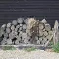 A pile of logs by a fisherman's hut, A Short Trip to Southwold, Suffolk - 24th July 2016