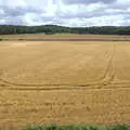 The golden wheat fields of Norfolk, Sheringham Steam, Sheringham, North Norfolk - 31st July 2016