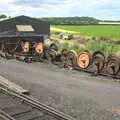 A load of wheelsets, Sheringham Steam, Sheringham, North Norfolk - 31st July 2016