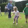 Fred does an egg-and-spoon race, The Tom Cobley and Castle Drogo, Spreyton and Drewsteignton, Devon - 11th August 2016