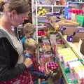 Looking at sweets in the campsite shop, A Trip to Waxham Sands,  Horsey, Norfolk - 27th August 2016