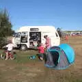 The van has moved to the overflow car park, A Trip to Waxham Sands,  Horsey, Norfolk - 27th August 2016