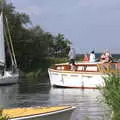 An old cruiser is out on the river, A Trip to Waxham Sands,  Horsey, Norfolk - 27th August 2016