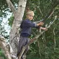 Harry's up a tree now, A Trip to Waxham Sands,  Horsey, Norfolk - 27th August 2016