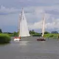 A quintessential broads boating scene, A Trip to Waxham Sands,  Horsey, Norfolk - 27th August 2016