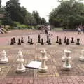 A giant chess set in Chapelfield Park, Swordfights at Norwich Castle, Norwich, Norfolk - 31st August 2016