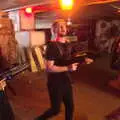 Dom runs around and looks freaked out, SwiftKey Does Laser Tag, Charlton and Greenwich, London - 29th November 2016