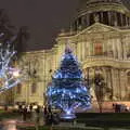 Festive tree in front of St. Paul's, Innovation Week and a Walk Around the South Bank, Southwark - 8th December 2016