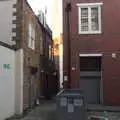 The Shard seen down an alley, SwiftKey's Last Days in Southwark and a Taxi Protest, London - 18th January 2017