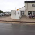 A road sign is on the huh, A Wet Day at the Beach, Sea Palling, Norfolk - 16th July 2017