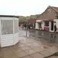 A boarded-up hut, A Wet Day at the Beach, Sea Palling, Norfolk - 16th July 2017