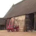 Waxham Barn, and a cart, A Wet Day at the Beach, Sea Palling, Norfolk - 16th July 2017